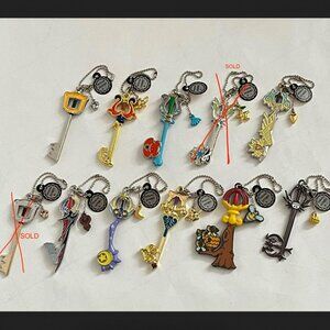 Kingdom Hearts Ichiban Kuji Key Blade Charms - Also Selling Individual Pieces